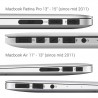 Protezione antipolvere per Apple MacBook Pro 13" 15" Retina / Air 11" 13" - spine protettive