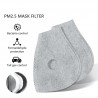 PM25 - active carbon replacement filter for mouth/face mask with double air valve - 10 pieces