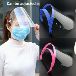 Safety shield mask - adjustable - transparent - visor
