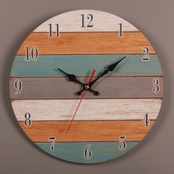 Retro Wall Clock - Vintage - Wooden Roman CraftClocks