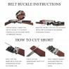 Genuine leather luxury belt with automatic buckleBelts