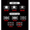 Luce di lavoro COB multifunzionale - USB - ricaricabile - 180 gradi regolabile - luce di campeggio design magnete