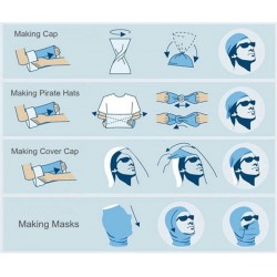 Sciarpa multifunzionale - faccia / testa / collo - bandana stampata