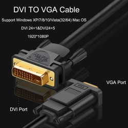DVI a VGA - Adattatore cavi