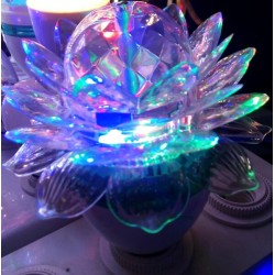 3W - E27 - cristallo Lampadina a led - fiore di loto