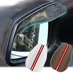 Specchio posteriore auto - specchietto laterale - parapioggia - adesivo - 2 pezzi
