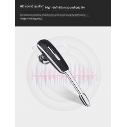 Mini - Auricolare Bluetooth - senza mani - auricolare in pelle con microfono - cancellazione del rumore