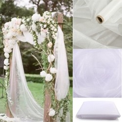 5m / 10m - tulle decorativo - copri sedie da sposa - tessuto roll