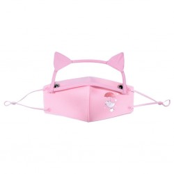 Mouth / face protective mask - detachable eye shield with cat ears - reusable - for kidsMouth masks