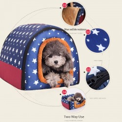 Casa multifunzionale calda per animali domestici - comoda cuccia - materassino - letto pieghevole
