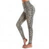 Fitness - Yoga - leggings with pockets - compressed - sweat-absorbent - high waist - leopard printFitness