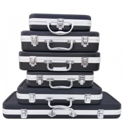 Aluminum tool box - portable suitcase - storage box - with sponge lining