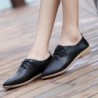 Leather flats - pointed toe shoes