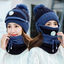 2 in 1 - knitted beanie / mask - warm protective gear
