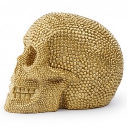 Golden skull statue - home decoration - halloween - trick a treat decor Ornaments Gifts