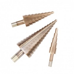 HSS coated step drill bit - 4-12/20/32 - wood / metal drilling