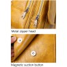 Trendy backpack - front zippers / buckle - wax leatherBackpacks