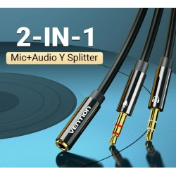 Headphone set - vention - adapter - audio 3.5mm - uniswx
