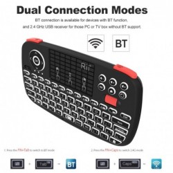 Rii i4 mini wireless keyboard - Bluetooth - English / Russian / Spanish / French / Hebrew
