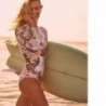 Long sleeve swimwear for women - one piece swimsuit - ideal for watersport