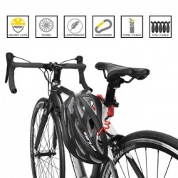 Mini bicycle lock - anti-theft - extendable rope - 3-digit combination - 1200mmBicycle