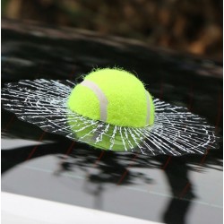 Pallina da tennis - adesivo per finestra di cracking