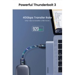 UGREEN - HUB USB C da doppio tipo C a multi USB 3.0 4K HDMI - adattatore Thunderbolt 3 - per MacBook Pro Air