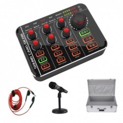 Microphone mixer - podcaster - digital - 12 sound audio effectMicrophones