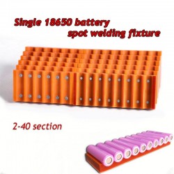 Single row battery fixture - strong magnet - fixture for 18650 batteries