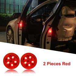 Led lights for car door - 2 pieces - wireless - magnetic - induction - strobe - flashing