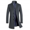 Men's wool coat - long jacket - slim fitJackets