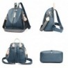 Multifunctional backpack - leather shoulder bag - with zippers