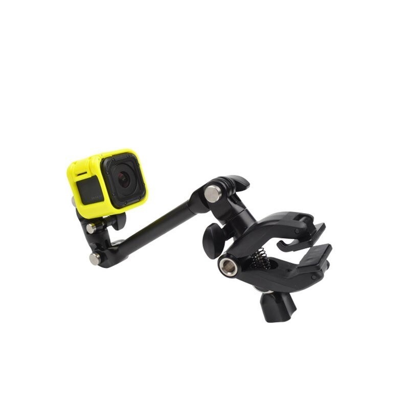 Clamp clip mount - selfie stick - flex jaw - for GoPro Hero 8 9 10 Xiaomi YI 4K SJ4000 SJ5000 SJ6000Mounts