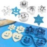 Cookie cutter mold - smiley face - bunny / car / boat - stainless steel - 4 pieces