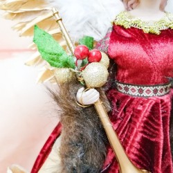 Angelo sorridente - bambola in piedi - Decorazione natalizia