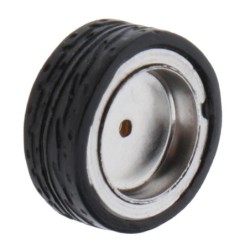 1/64 - modified wheels - rubber tires with axles / end caps - for RC cars - 4 piecesR/C car