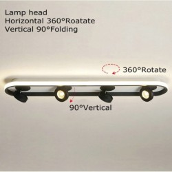 Modern LED ceiling lamp - dimmable - rotatable