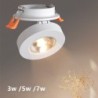LED ceiling lamp - recessed - rotatable - dimmable - COB - built In spot light - 3W / 5W / 7W / 9W / 12W
