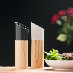 Wooden salt / pepper / herbs grinder - adjustable ceramic rotor