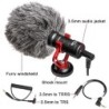 BOYA BY-MM1 - microphone - with fur - video record - for iPhone X 8 7 Huawei Nikon Canon DSLR