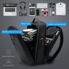 Fashionable backpack - waterproof - anti-theft - USB charging port - for 17.3 Inch laptop