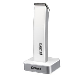 Kemei KM-619 - tagliacapelli - ricaricabile - super sottile - con supporto