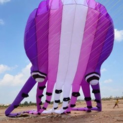 Large octopus - kite - inflatable - with line - 15m / 23m / 30m