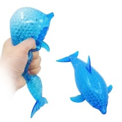 Delfino blu spremuto - palline di orbeez - giocattolo di agitazione - sollievo dallo stress / ansia