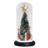 Albero di Natale decorativo - in cupola di vetro - con LED
