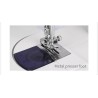 Mini portable sewing machine - with foot pedal - double threads - LED - pinkTextile