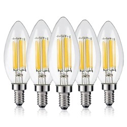 Lampadina LED - tipo candela - dimmerabile - 6W - E12 / E14