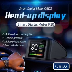 OBDSPACE P10 - computer di bordo per auto - scanner OBD2 - digitale - indicatore velocità/consumo carburante/temperatura