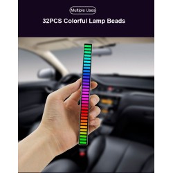 Tubo colorato RGB - striscia LED - USB - Bluetooth - lampada ritmo voce/musica