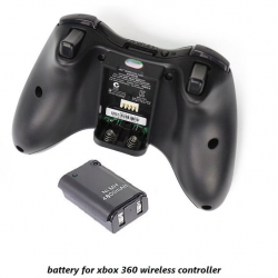 Batteria del controller wireless Xbox 360 - 2 * 4800 mAh e cavo di ricarica